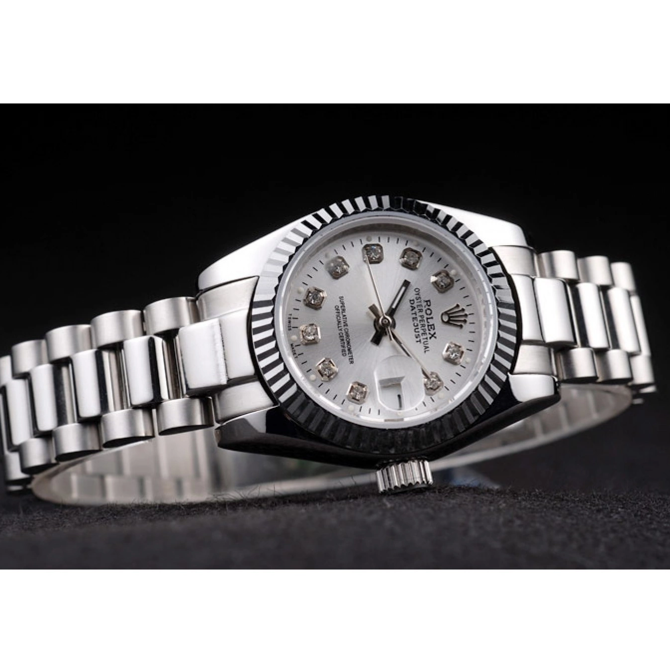 Rolex aaa copy Silver Rolex Datejust Polished Steel Stainless Dial 0712